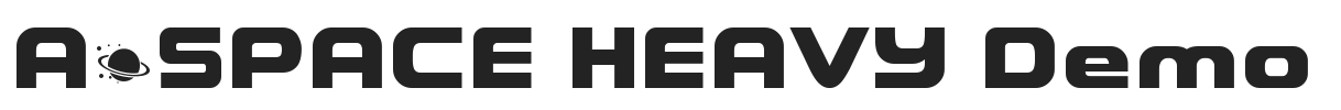 A*SPACE HEAVY Demo.otf字体下载