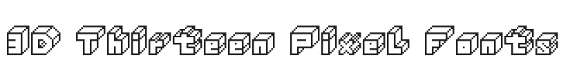 3D Thirteen Pixel Fonts.ttf字体下载