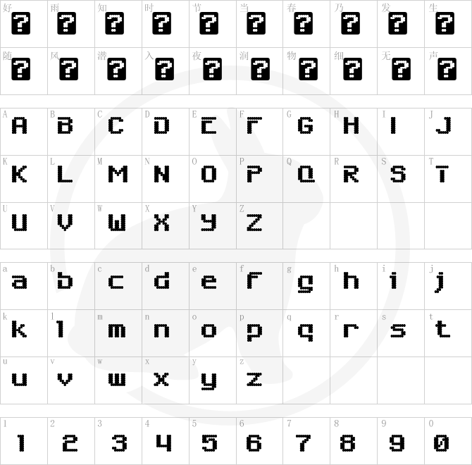 Six Eight Zero Nine Chargen.ttf字体下载