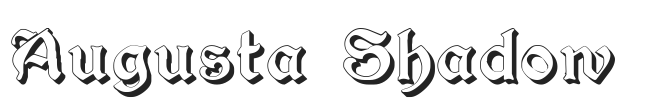 Augusta Shadow.ttf字体下载