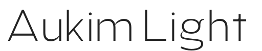 Aukim Light.otf字体下载