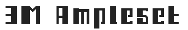 3M Ampleset.otf字体下载