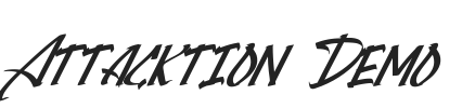 Attacktion Demo.ttf字体下载
