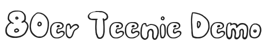 80er Teenie Demo.ttf字体下载