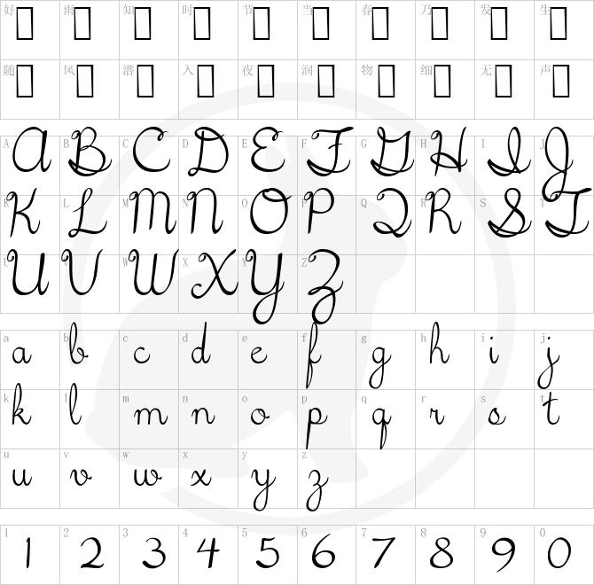 5th Grade Cursive.ttf字体下载