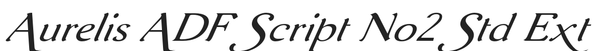 Aurelis ADF Script No2 Std Ext.otf字体下载