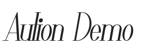 Aulion Demo.ttf字体下载