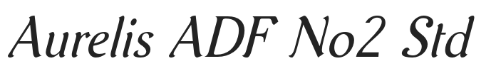 Aurelis ADF No2 Std.otf字体下载
