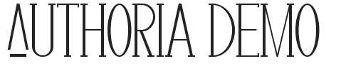Authoria Demo.ttf字体下载