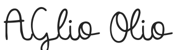 AGlio Olio.ttf字体下载