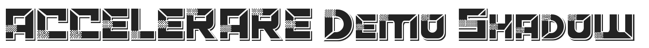 ACCELERARE Demo Shadow.ttf字体下载