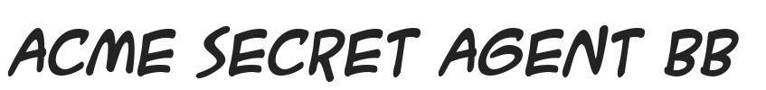 ACME Secret Agent BB.ttf字体下载