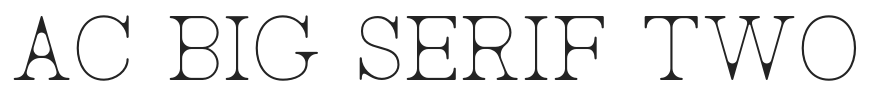 AC Big Serif Two.otf字体下载