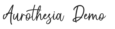 Aurothesia Demo.otf字体下载