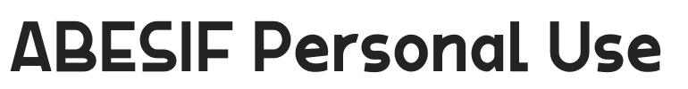 ABESIF Personal Use.otf字体下载