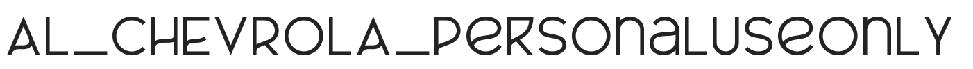 AL_CHEVROLA_PersonalUseOnly.ttf字体下载