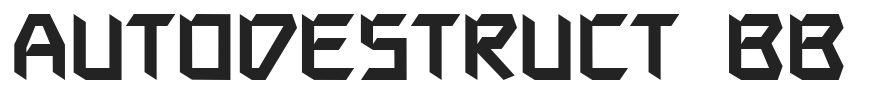 Autodestruct BB.ttf字体下载