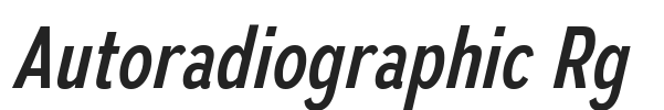 Autoradiographic Rg.ttf字体下载
