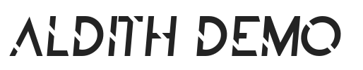 ALDITH DEMO.ttf字体下载