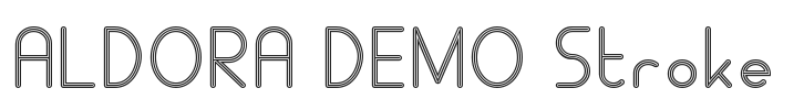 ALDORA DEMO Stroke.ttf字体下载
