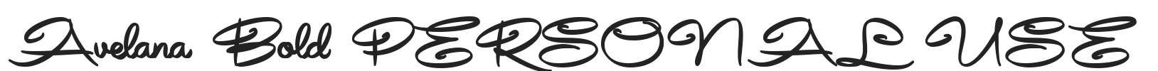 Avelana Bold PERSONAL USE.ttf字体下载
