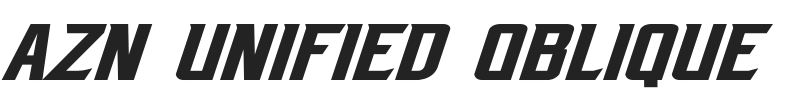 AZN Unified Oblique.otf字体下载