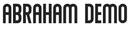 Abraham Demo.otf字体下载