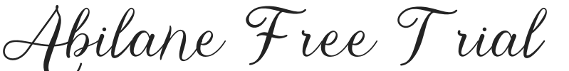 Abilane Free Trial.otf字体下载