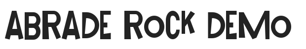 Abrade Rock Demo.ttf字体下载