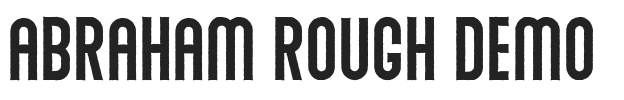 Abraham Rough Demo.otf字体下载