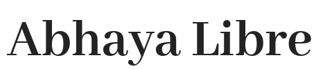 Abhaya Libre.ttf字体下载