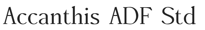 Accanthis ADF Std.otf字体下载