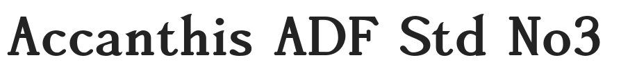 Accanthis ADF Std No3.otf字体下载