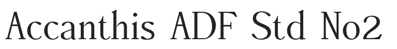Accanthis ADF Std No2.otf字体下载