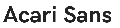 Acari Sans.ttf字体下载