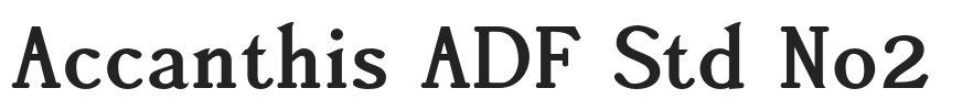 Accanthis ADF Std No2.otf字体下载