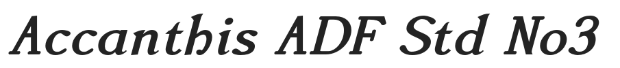 Accanthis ADF Std No3.otf字体下载