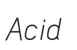 Acid.otf字体下载
