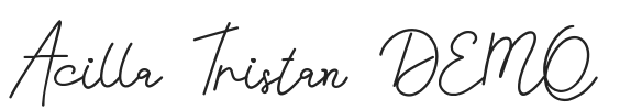 Acilla Tristan DEMO.ttf字体下载