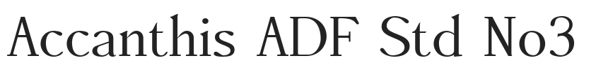 Accanthis ADF Std No3.otf字体下载