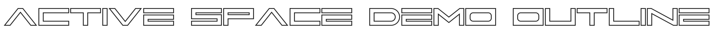 Active Space Demo Outline.ttf字体下载