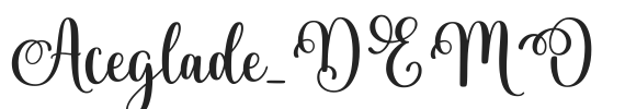 Aceglade_DEMO.ttf字体下载