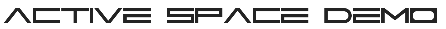 Active Space Demo.ttf字体下载