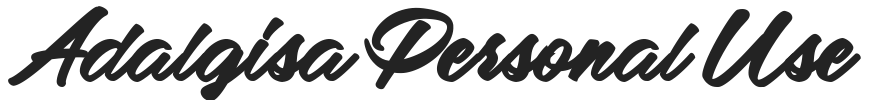 Adalgisa Personal Use.ttf字体下载