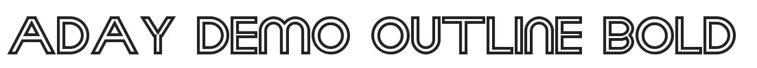 Aday Demo Outline Bold.ttf字体下载