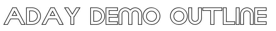 Aday Demo Outline.ttf字体下载