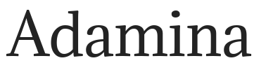 Adamina.ttf字体下载