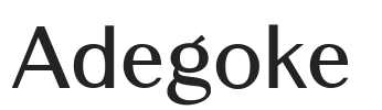 Adegoke.ttf字体下载