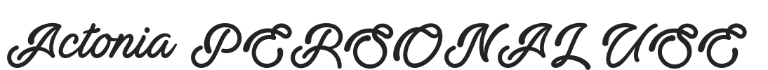 Actonia PERSONAL USE.ttf字体下载