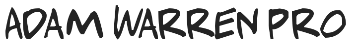 Adam Warren pro.ttf字体下载